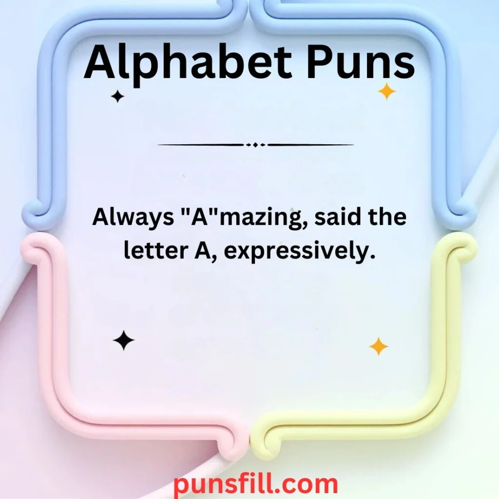 Alphabet Puns