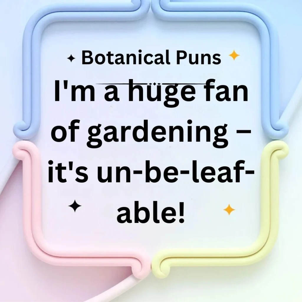 Botanical Puns